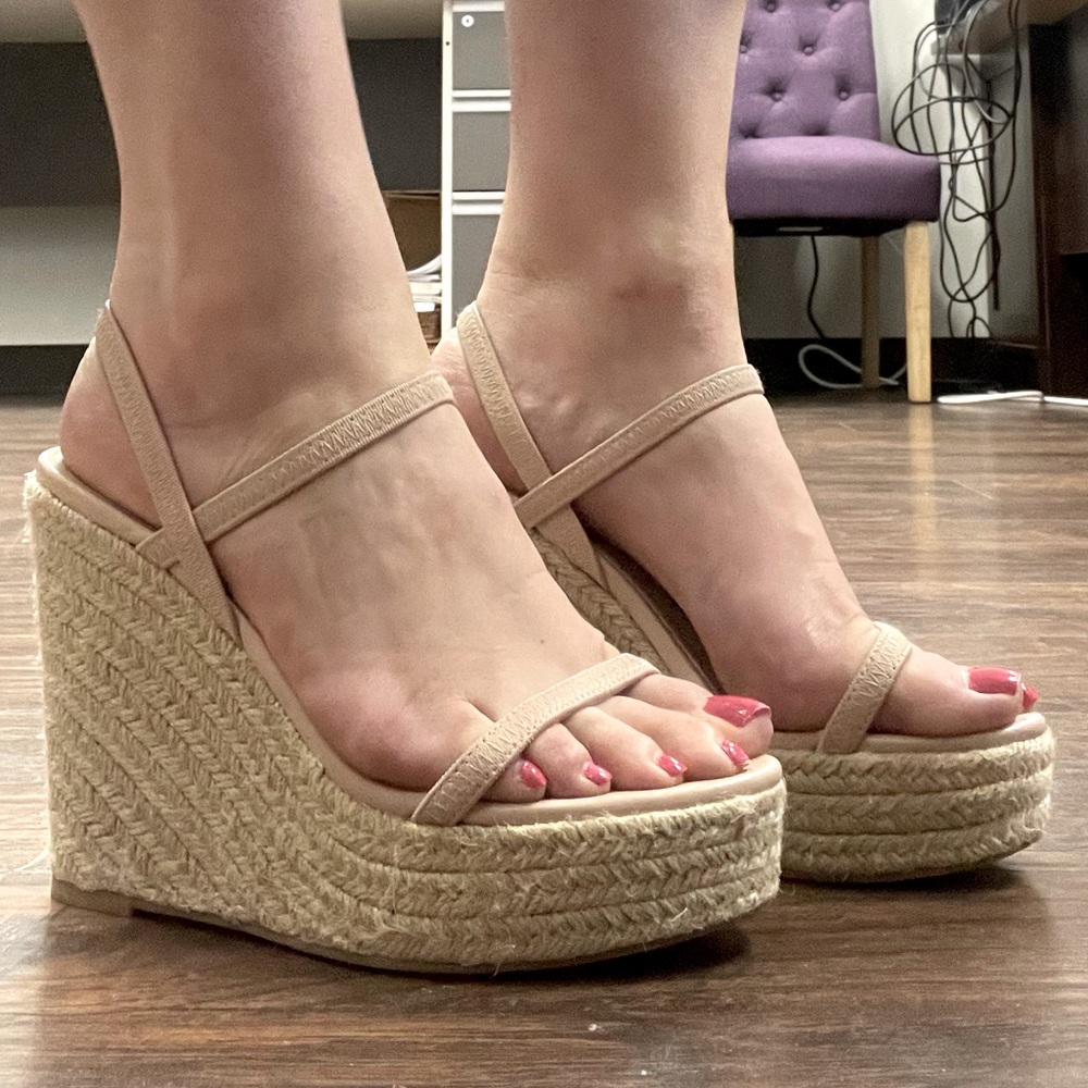 Steve Madden Womens Skylight Strappy Wedge Espadrilles